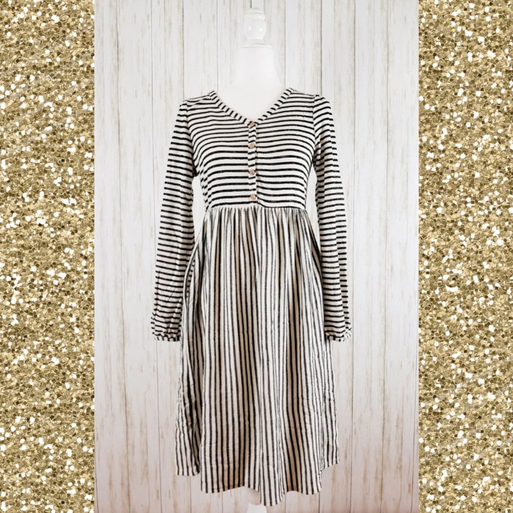 {Hailey & Co.} Yarn-Dyed Striped Dress